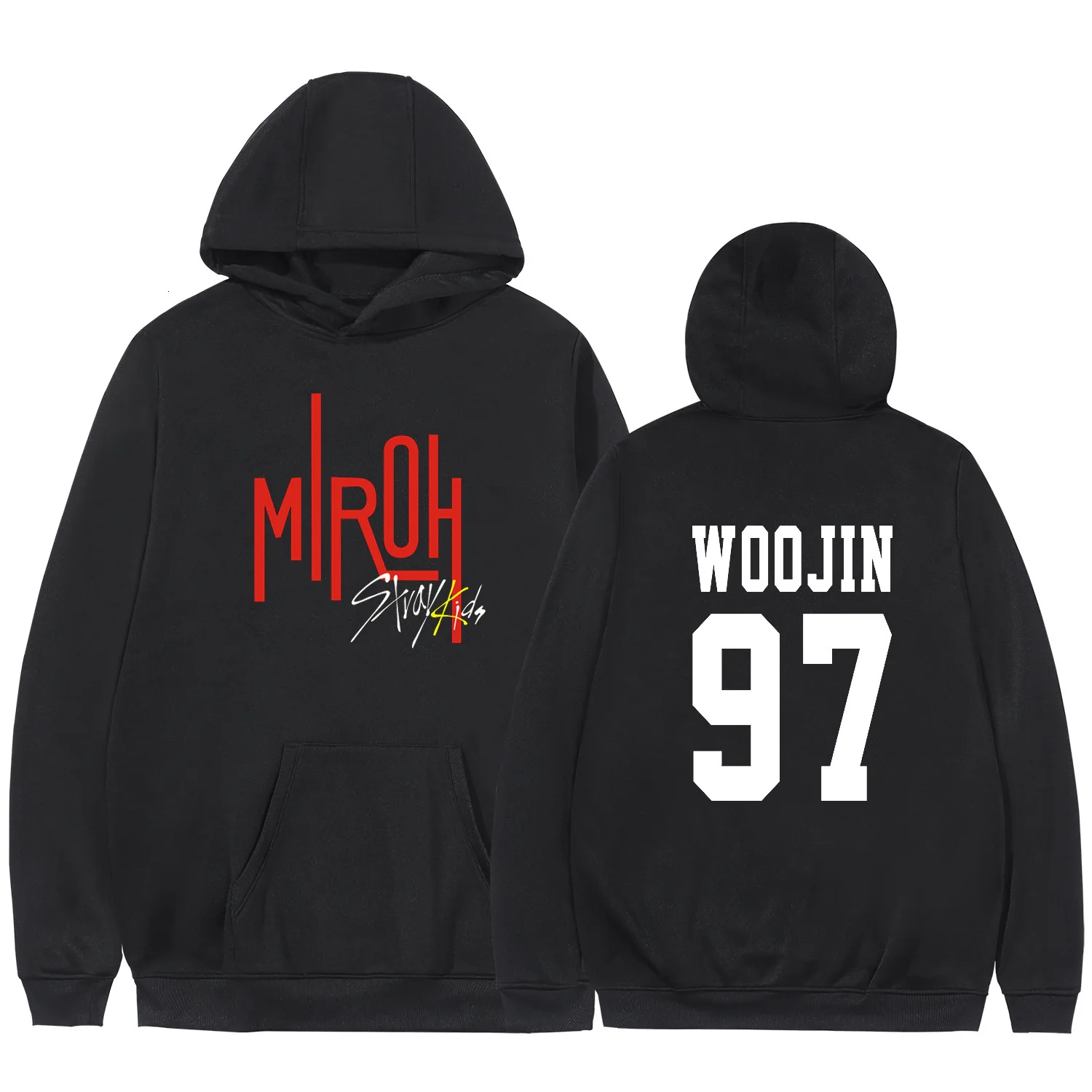 K-Pop Stray Kids Album Miroh Crewneck Fleece Hoodies With Pocket