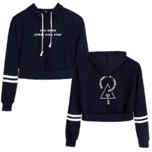 K-Pop Stray Kids High Waist Full Sleeve Crop Tops K-Pop Stray Kids High Waist Full Sleeve Crop Tops