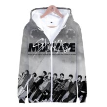 K-Pop Stray Kids 3D Printed Long Sleeve Zipper Unisex Hoodies K-Pop Stray Kids 3D Printed Long Sleeve Zipper Unisex Hoodies