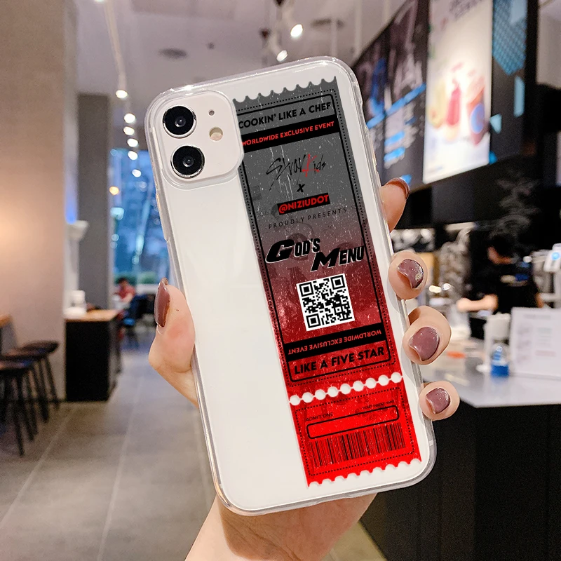Luxury Stray Kids Air Tickets Design Soft TPU Silicone Case For iPhone
