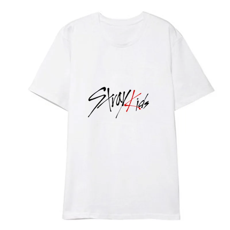 Stray Kids Black And White Short-Sleeved T-Shirt Stray Kids Black And White Short-Sleeved T-Shirt