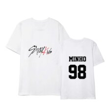 Stray Kids Black And White Short-Sleeved T-Shirt Stray Kids Black And White Short-Sleeved T-Shirt