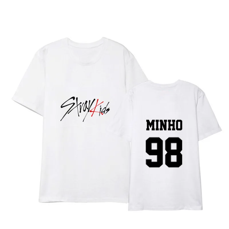 Stray Kids Black And White Short-Sleeved T-Shirt Stray Kids Black And White Short-Sleeved T-Shirt