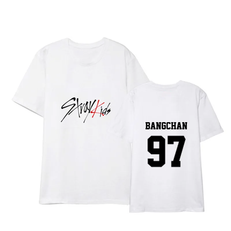 Stray Kids Black And White Short-Sleeved T-Shirt Stray Kids Black And White Short-Sleeved T-Shirt