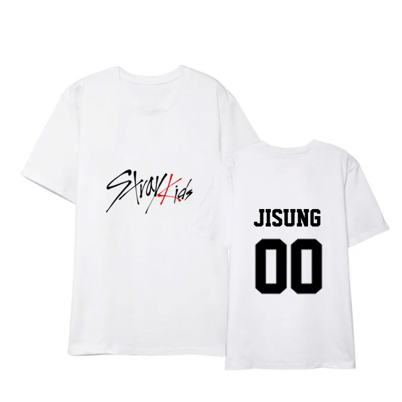 Stray Kids Black And White Short-Sleeved T-Shirt Stray Kids Black And White Short-Sleeved T-Shirt