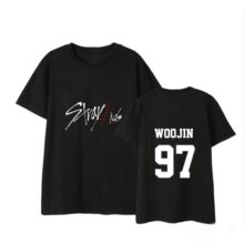 Stray Kids Black And White Short-Sleeved T-Shirt Stray Kids Black And White Short-Sleeved T-Shirt