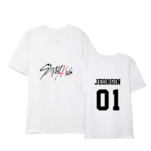 Stray Kids Black And White Short-Sleeved T-Shirt Stray Kids Black And White Short-Sleeved T-Shirt