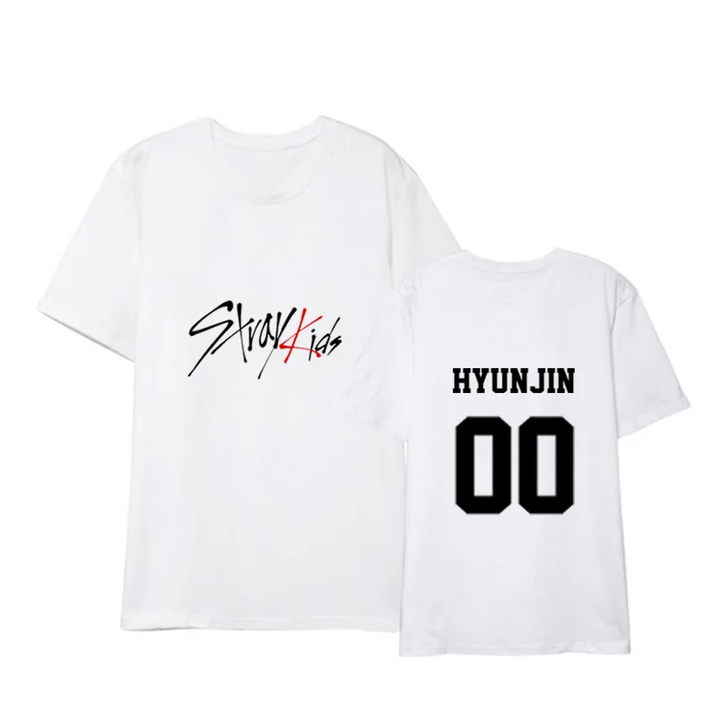 Stray Kids Black And White Short-Sleeved T-Shirt Stray Kids Black And White Short-Sleeved T-Shirt