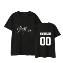 Stray Kids Black And White Short-Sleeved T-Shirt Stray Kids Black And White Short-Sleeved T-Shirt