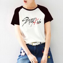 K-Pop Stray Kids Graphic-Print T-Shirt K-Pop Stray Kids Graphic-Print T-Shirt