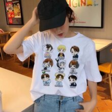 Stray Kids Harajuku Graphics Short Sleeve T-Shirt Stray Kids Harajuku Graphics Short Sleeve T-Shirt
