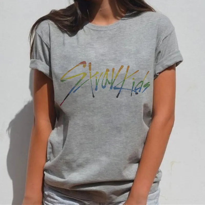 K-Pop Album Stray Kids Aesthetic Short Sleeve T-Shirts