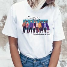 Stray Kids I Am Who Print Harajuku Ulzzang T-Shirt Stray Kids I Am Who Print Harajuku Ulzzang T-Shirt