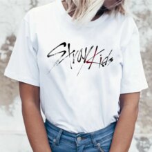 Stray Kids I Am Who Print Harajuku Ulzzang T-Shirt Stray Kids I Am Who Print Harajuku Ulzzang T-Shirt