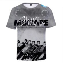 K-Pop Stray Kids Album 3D Print Minho Jisung Woojin Changbin Felix T-Shirt K-Pop Stray Kids Album 3D Print Minho Jisung Woojin Changbin Felix T-Shirt