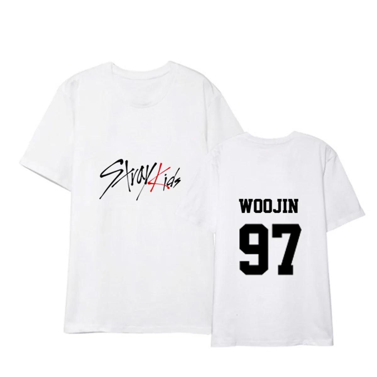 K-Pop Stray Kids Minho Jisung Woojin Changbin Felix Short Sleeve T-Shirt