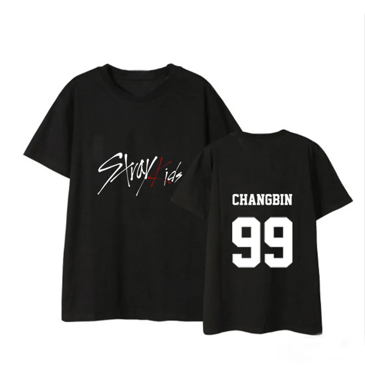 K-Pop Stray Kids Minho Jisung Woojin Changbin Felix Short Sleeve T-Shirt