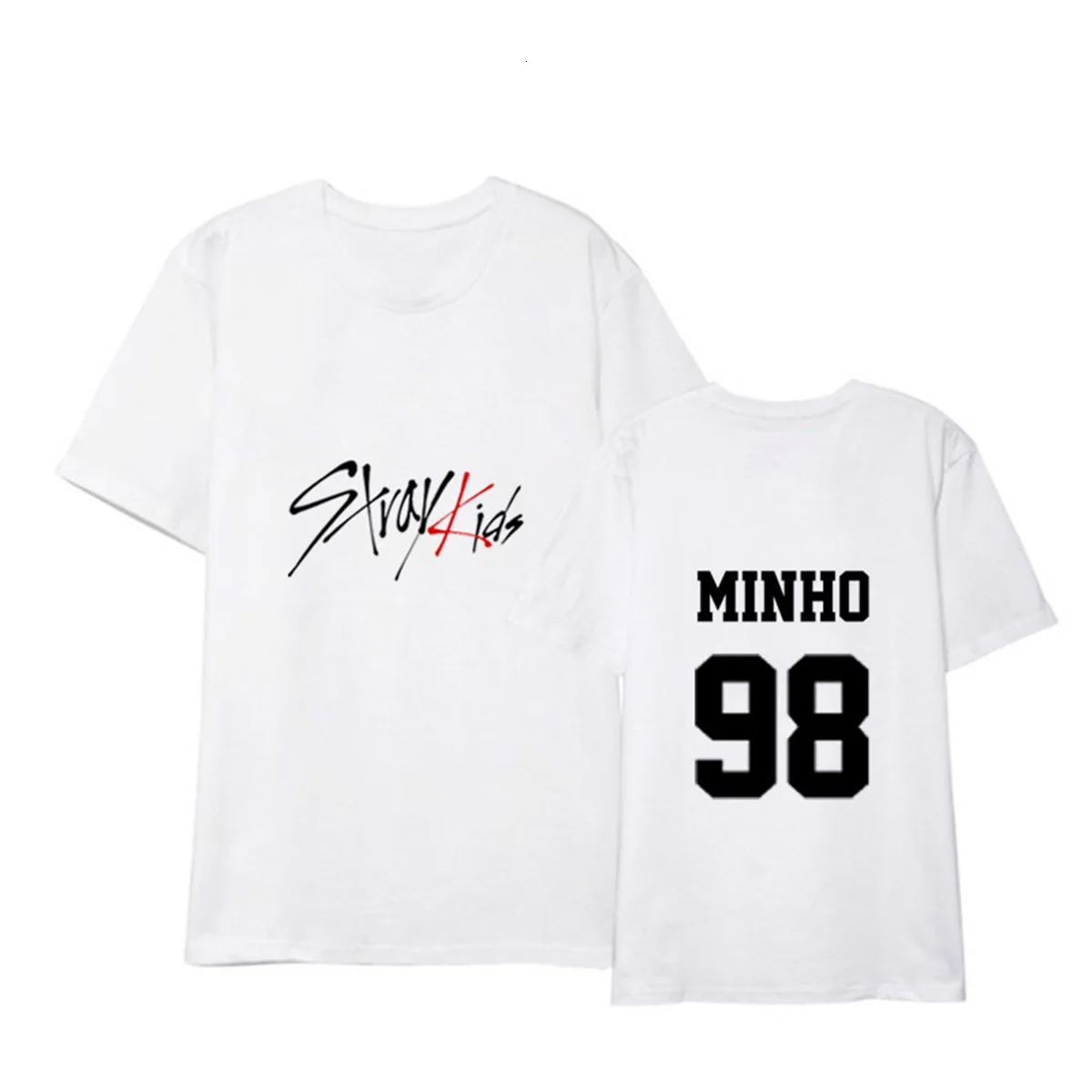 K-Pop Stray Kids Minho Jisung Woojin Changbin Felix Short Sleeve T-Shirt