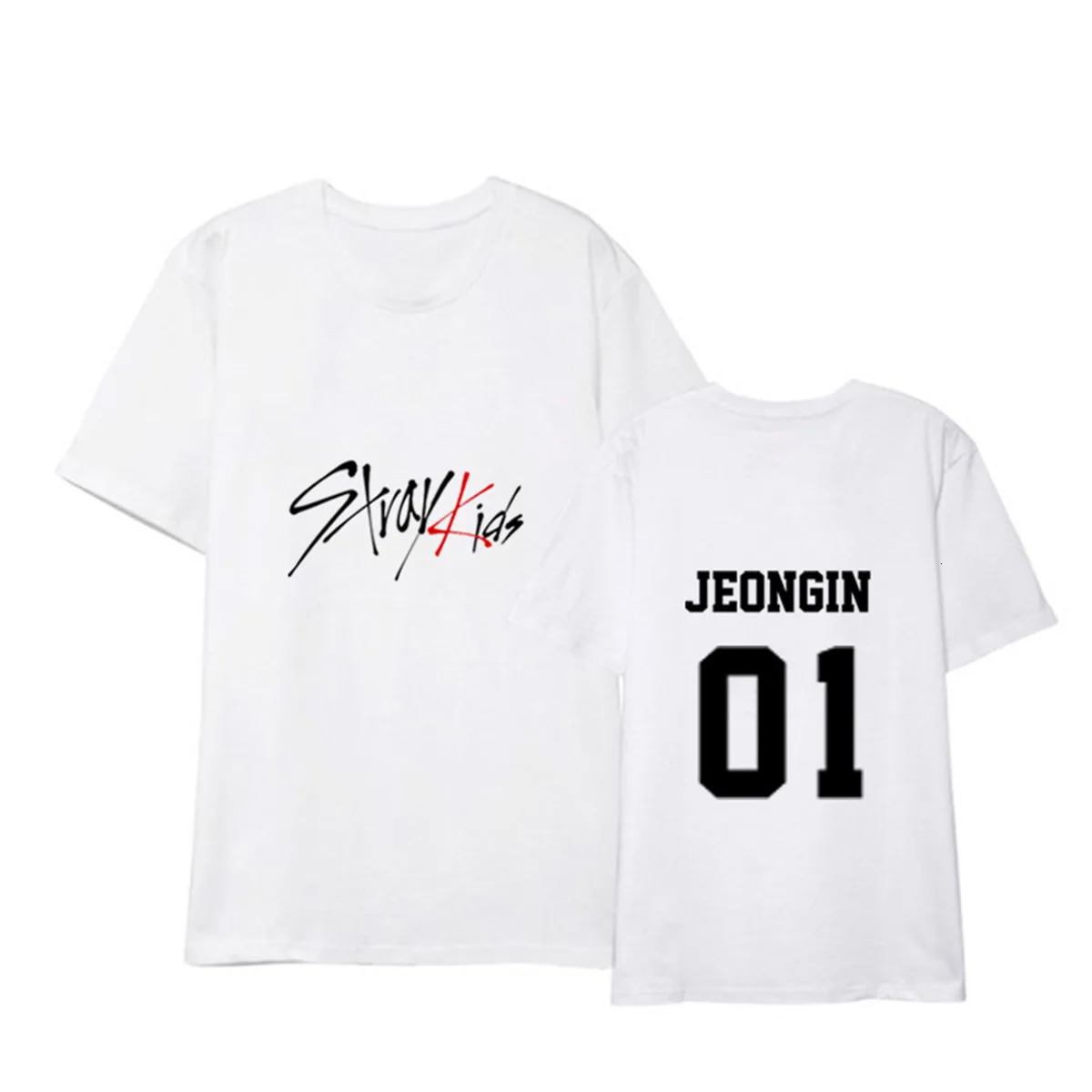 K-Pop Stray Kids Minho Jisung Woojin Changbin Felix Short Sleeve T-Shirt