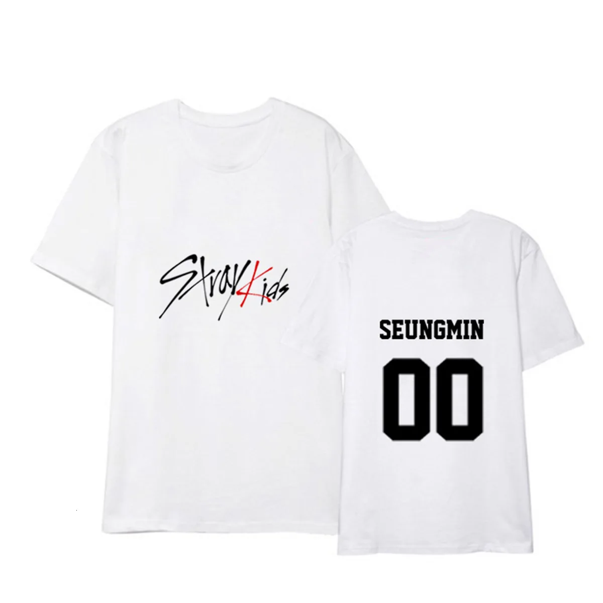 K-Pop Stray Kids Minho Jisung Woojin Changbin Felix Short Sleeve T-Shirt