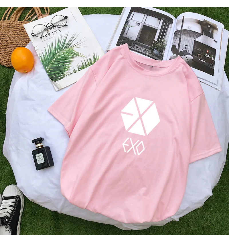 Exo K-Pop Short Sleeve Casual T-Shirt Exo K-Pop Short Sleeve Casual T-Shirt