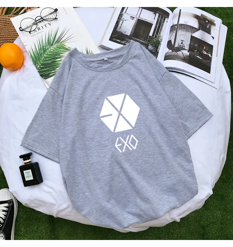 Exo K-Pop Short Sleeve Casual T-Shirt Exo K-Pop Short Sleeve Casual T-Shirt