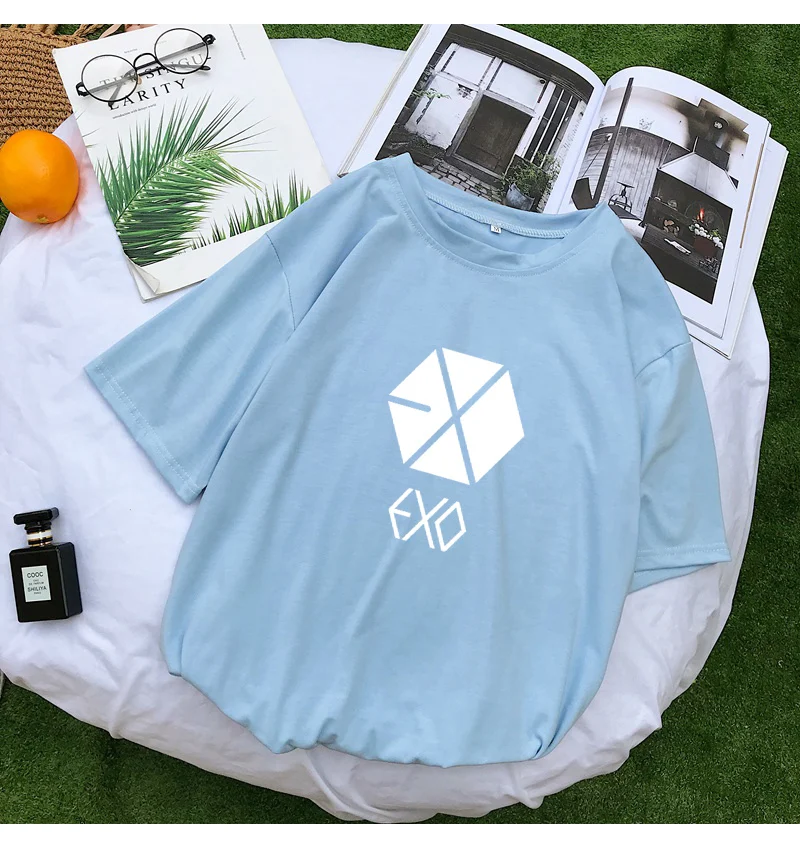 Exo K-Pop Short Sleeve Casual T-Shirt Exo K-Pop Short Sleeve Casual T-Shirt
