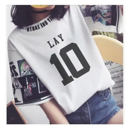 K-Pop Exo Loose & Round Collar Harajuku Half Sleeve T-Shirt