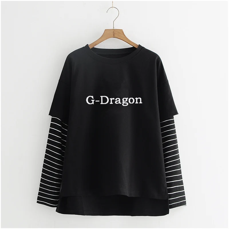 Exo Monster Bigbang Printed Long Sleeve Casual T-Shirt