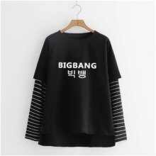 Exo Monster Bigbang Printed Long Sleeve Casual T-Shirt Exo Monster Bigbang Printed Long Sleeve Casual T-Shirt