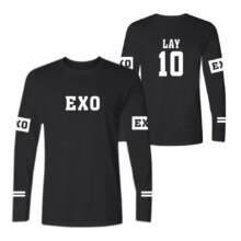 Exo K-Pop Harajuku Crewneck Long Sleeve T-Shirt Exo K-Pop Harajuku Crewneck Long Sleeve T-Shirt