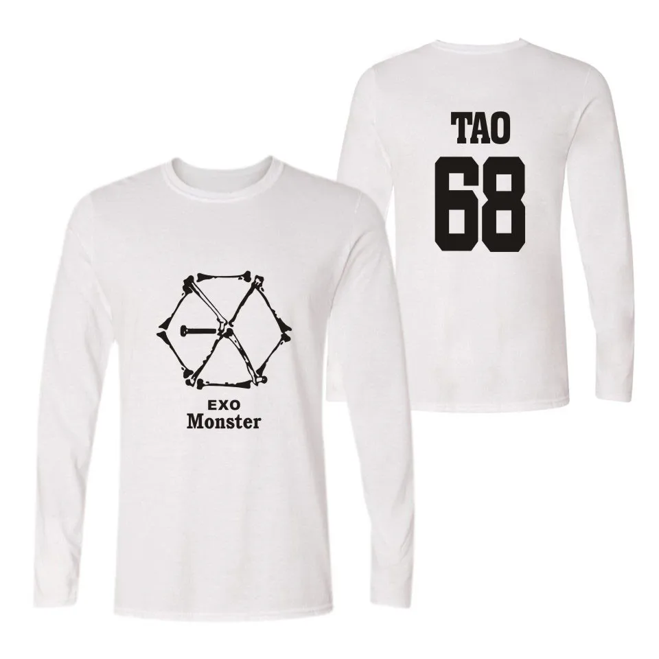 Exo Harajuku Camisas Feminina Monster T-Shirt