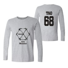 Exo Harajuku Camisas Feminina Monster T-Shirt Exo Harajuku Camisas Feminina Monster T-Shirt