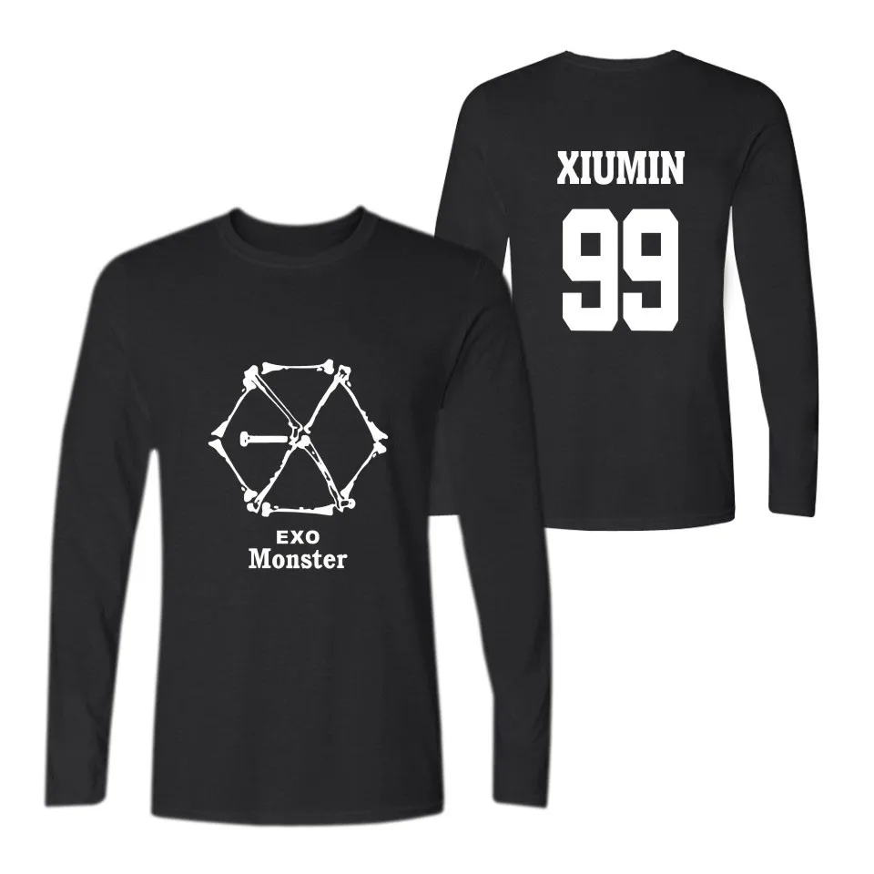 Exo Harajuku Camisas Feminina Monster T-Shirt