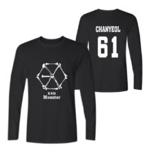 Exo Harajuku Camisas Feminina Monster T-Shirt Exo Harajuku Camisas Feminina Monster T-Shirt