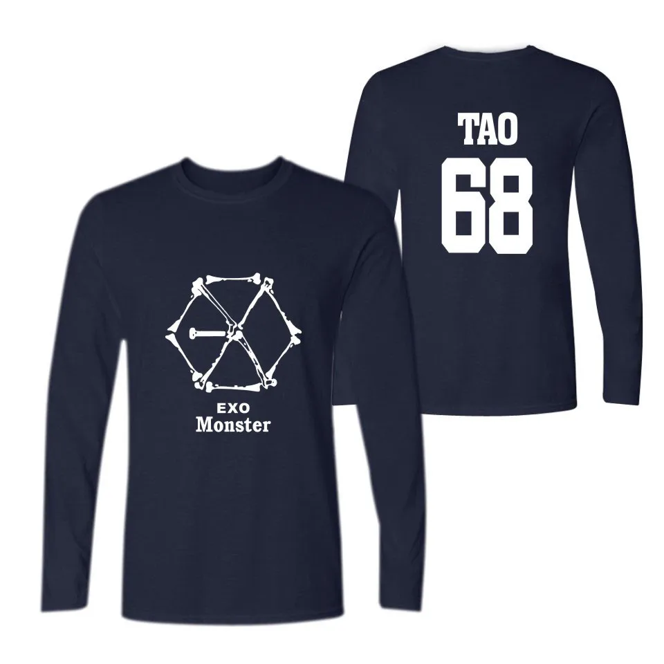 Exo Harajuku Camisas Feminina Monster T-Shirt
