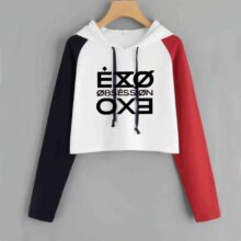K-Pop Exo Casual Hoodies For Women K-Pop Exo Casual Hoodies For Women