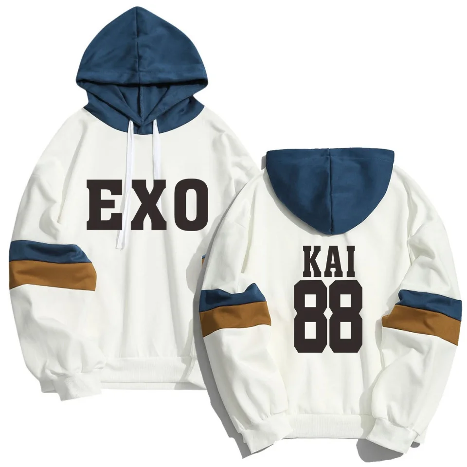 K-Pop Xiumin, Luhan, Chanyeol Exo Casual Hoodies K-Pop Xiumin, Luhan, Chanyeol Exo Casual Hoodies