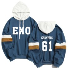 K-Pop Xiumin, Luhan, Chanyeol Exo Casual Hoodies K-Pop Xiumin, Luhan, Chanyeol Exo Casual Hoodies