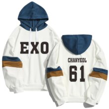 K-Pop Xiumin, Luhan, Chanyeol Exo Casual Hoodies K-Pop Xiumin, Luhan, Chanyeol Exo Casual Hoodies