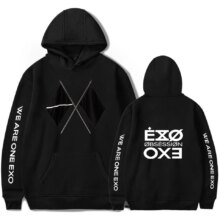 K-Pop Exo Printed Long Sleeve Casual Hoodies K-Pop Exo Printed Long Sleeve Casual Hoodies