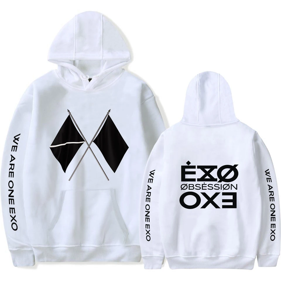 K-Pop Exo Printed Long Sleeve Casual Hoodies