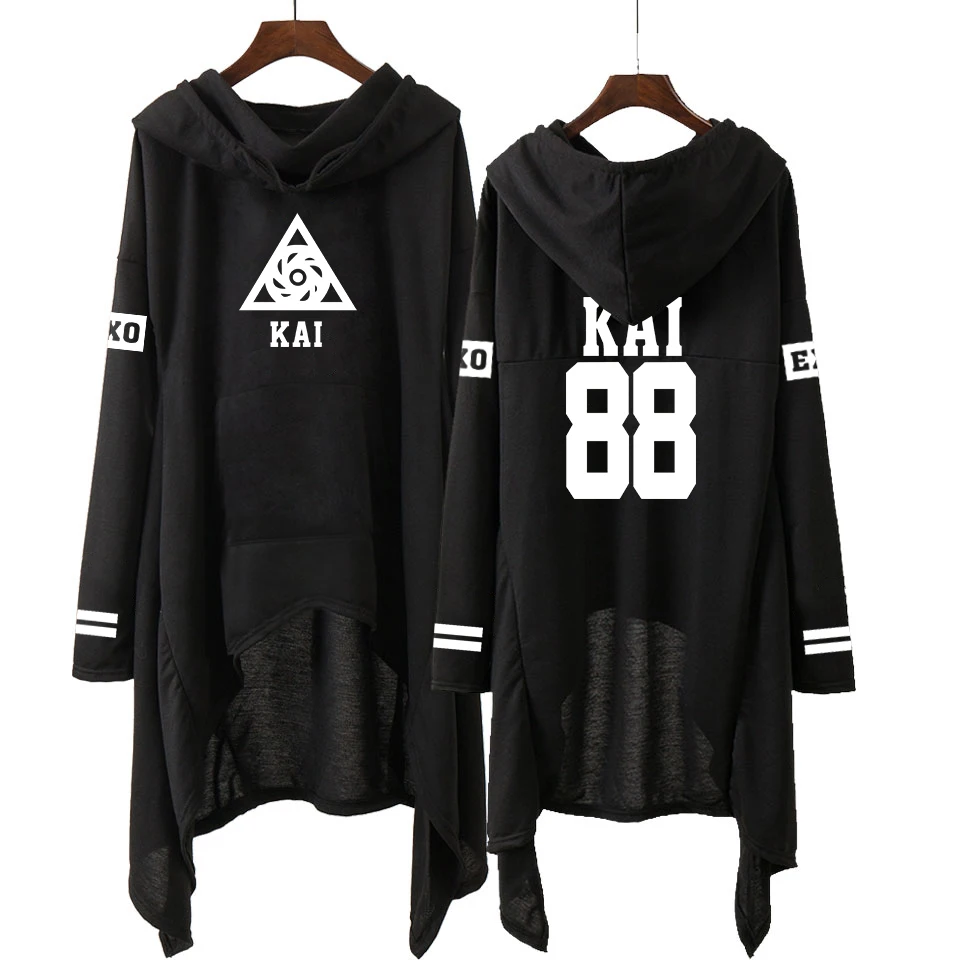 Exo Print Casual Long Sleeve & Skirt Hoodies