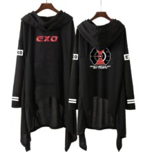Exo Print Casual Long Sleeve & Skirt Hoodies Exo Print Casual Long Sleeve & Skirt Hoodies