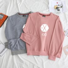 Exo High Quality Cotton O-Neck Unisex Sweatshirt Exo High Quality Cotton O-Neck Unisex Sweatshirt