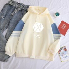K-Pop Exo Print Casual Loose & Long Sleeve Hoodies K-Pop Exo Print Casual Loose & Long Sleeve Hoodies