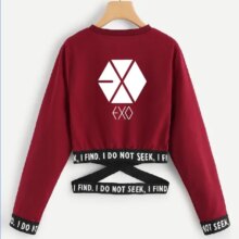 K-Pop Exo Harajuku Long Sleeve & O-Neck Unisex Sweatshirt K-Pop Exo Harajuku Long Sleeve & O-Neck Unisex Sweatshirt