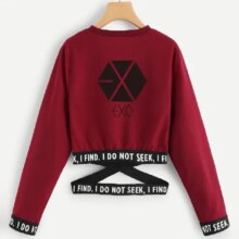K-Pop Exo Harajuku Long Sleeve & O-Neck Unisex Sweatshirt K-Pop Exo Harajuku Long Sleeve & O-Neck Unisex Sweatshirt