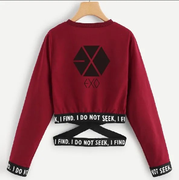 K-Pop Exo Harajuku Long Sleeve & O-Neck Unisex Sweatshirt K-Pop Exo Harajuku Long Sleeve & O-Neck Unisex Sweatshirt