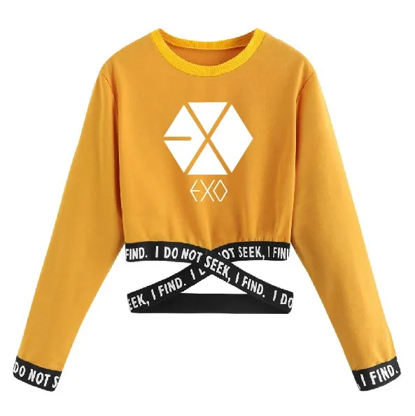 K-Pop Exo Harajuku Long Sleeve & O-Neck Unisex Sweatshirt K-Pop Exo Harajuku Long Sleeve & O-Neck Unisex Sweatshirt